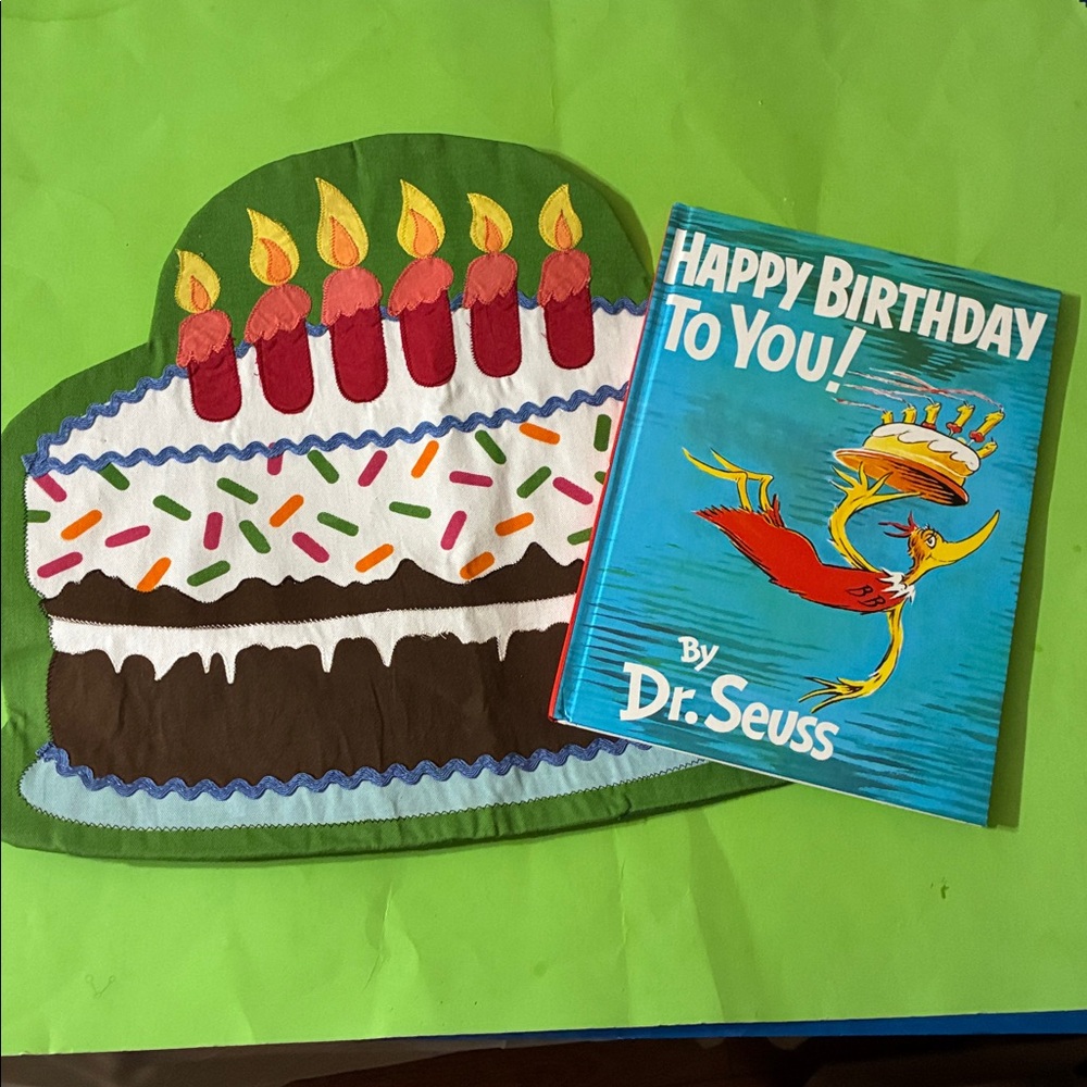 6th B-DAY BUNDLE - SEUSS BIRTHDAY BOOK & PLACEMAT